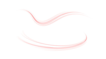 Elegant Red Light Wave Flowing Gracefully in a Minimalist Abstract Design