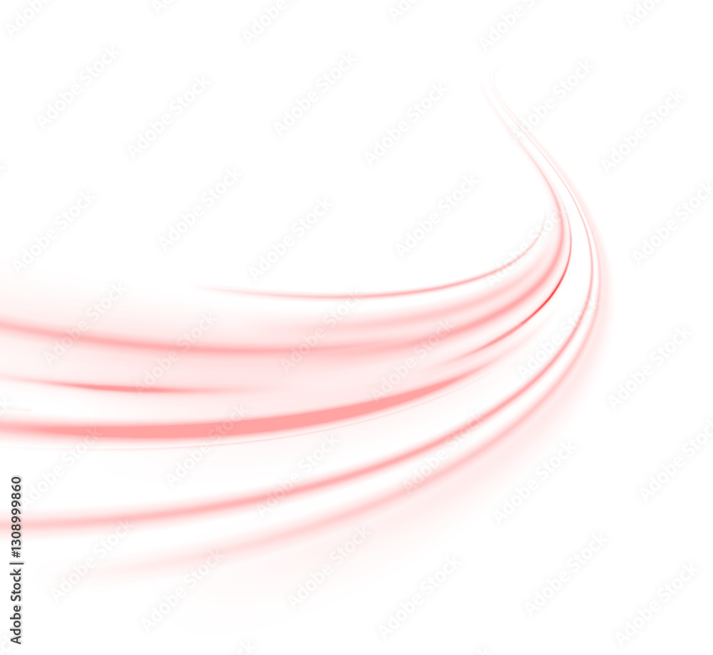Poster soft and dynamic red motion streak creating a sense of energy and movement