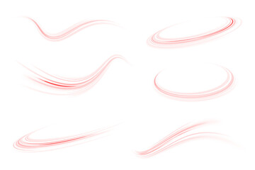 Soft and Dynamic Red Motion Streak Creating a Sense of Energy and Movement
