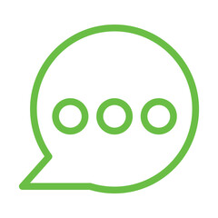 green speech bubble icon