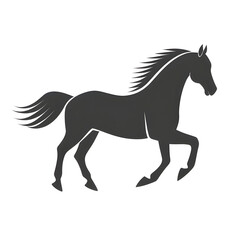 Obraz premium running horse illustration isolated on white background