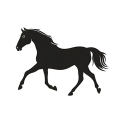 Obraz premium running horse illustration isolated on white background