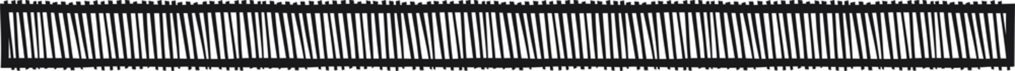 Linear border with many lines crossing over two lines. Vector illustration made with black strokes creating a linear border.