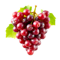 Fototapeta premium Bunch of grapes isolated on transparent background