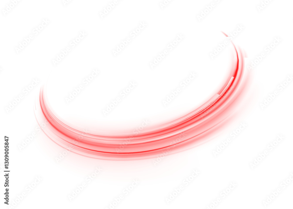 Canvas Prints sleek and smooth red energy swirl in a futuristic minimalist style