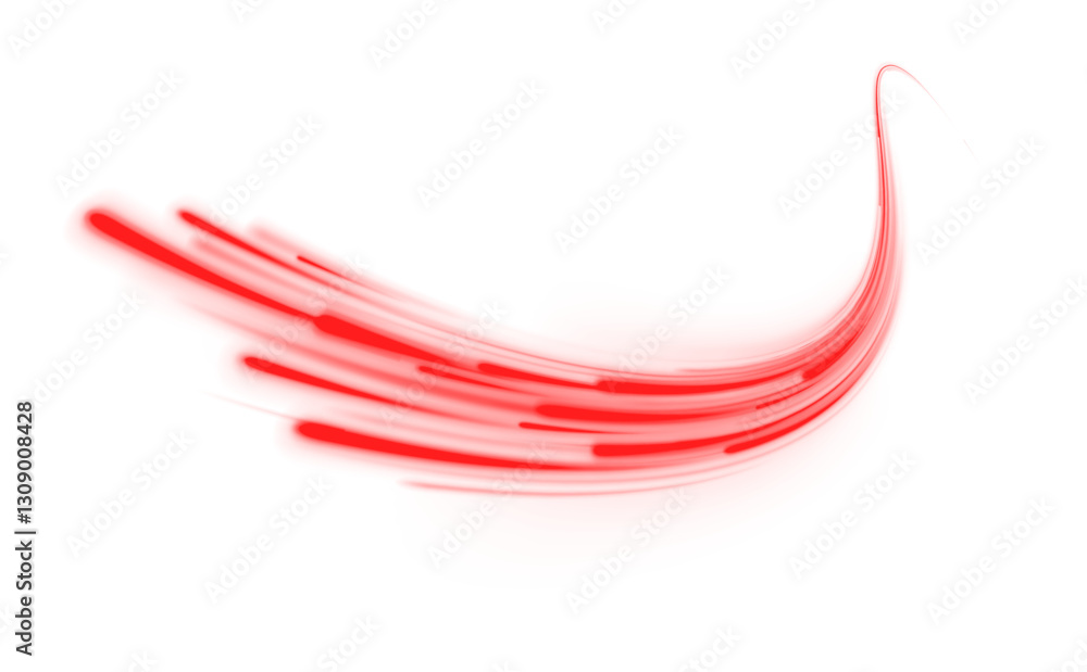 Poster vibrant red stream of light creating a futuristic and modern design