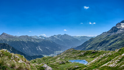 Panorama dans les Alpes 