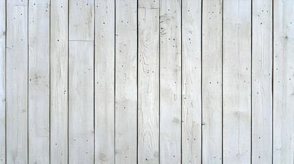 Obraz premium Weathered White Painted Wood Plank Surface Vertical Grain Pattern Texture