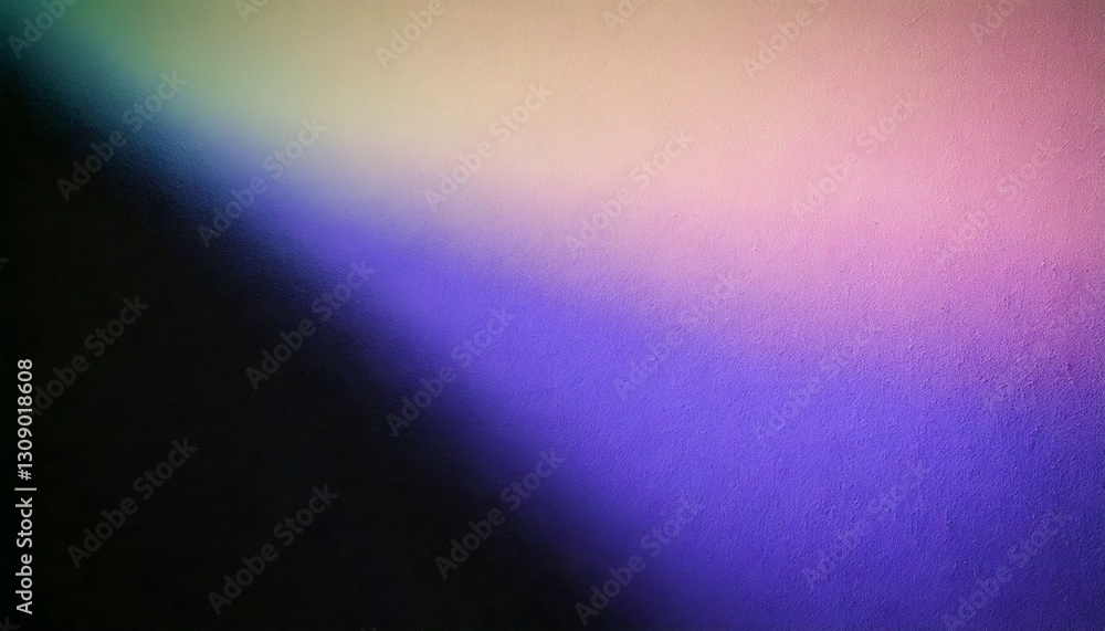 Poster light beam creating colorful gradient on textured surface