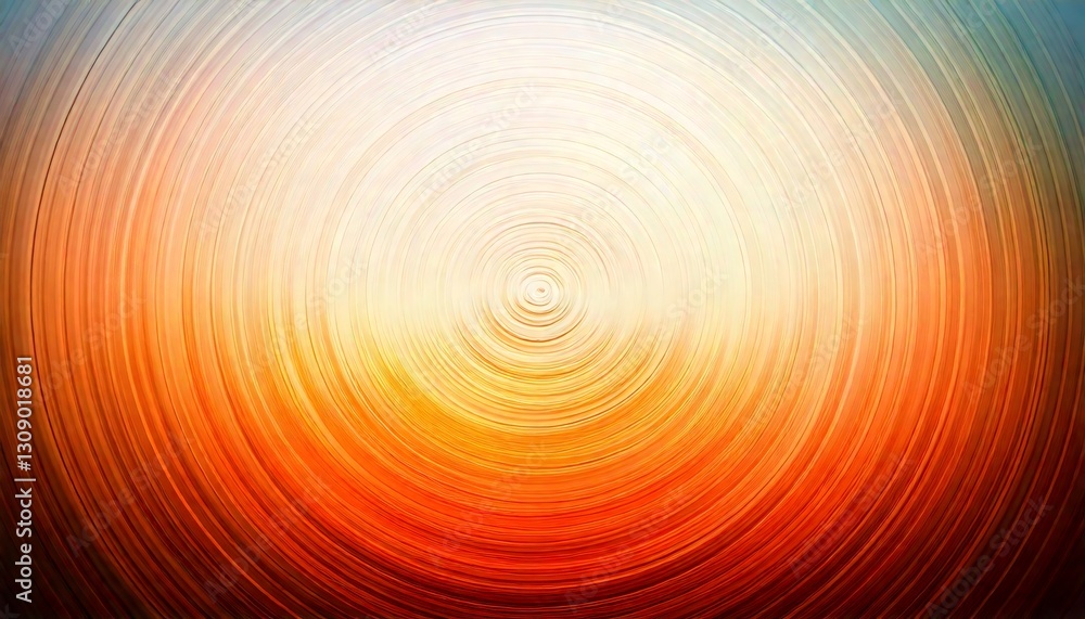 Poster warm concentric circles creating vibrant gradient background