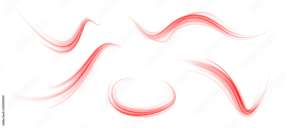 Aufkleber bright and soft red stream of light blending into a white background