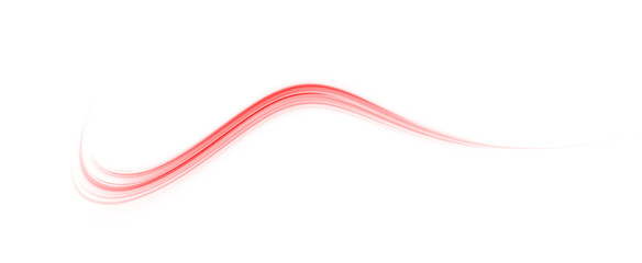 Fluid Red Streak of Energy Representing Motion, Passion, and Swiftness