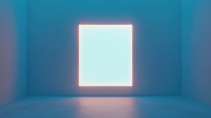 Lit Frame Neon Minimalism Interior Design Inspiration