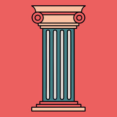 Classic column vector illustration