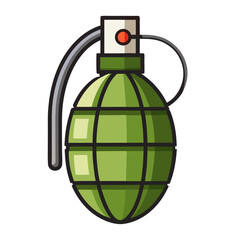 grenade flat illustration