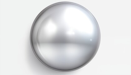 silver metal circle round ball 