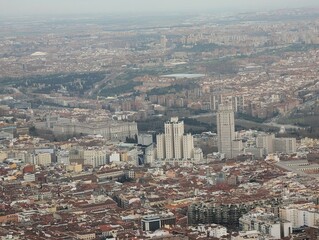 Fototapeta premium Madrid aerial view