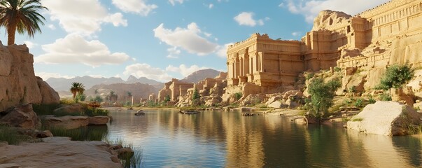 Fototapeta premium A tranquil scene at the ruins of Q'umarkaj