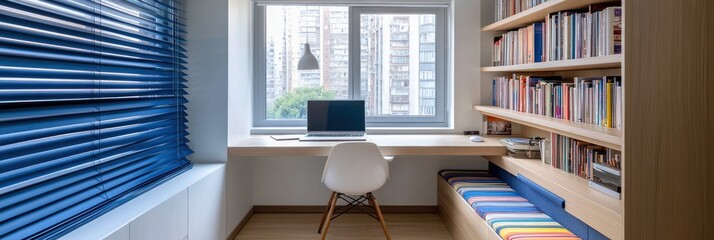 Cozy Window Seat Workspace