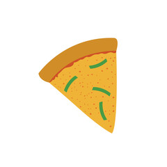 slice of pizza food snack illustration emoji vector