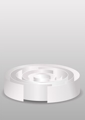 3d rendered illustration of a modern podium