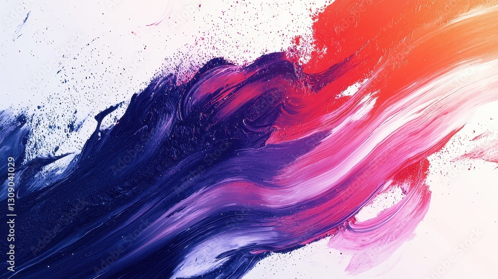 Poster creative expression in digital medium vibrant dynamic abstract art design