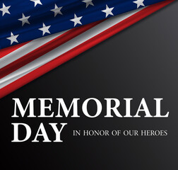 Memorial Day USA Flag