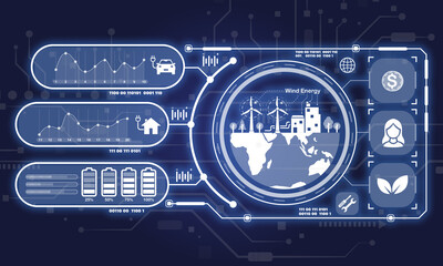 Digital Interface Visualization of Wind Energy and Data Analytics