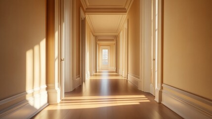 Sunlit, Classic Hallway, Interior, Luxury Home