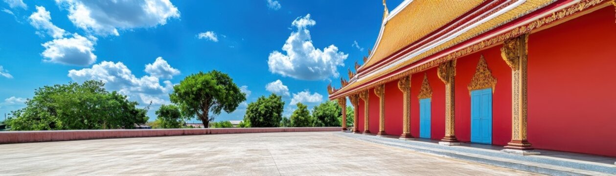 Samutsakorn Thailand  19 June 2021 Wat Tha Mai temple and tourist attraction in Samutsakorn province, Thailand