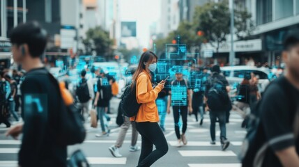 Urban Environment with Focus on Technology and Pedestrian Activity