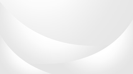 Minimalist White Abstract Background Design With Elegant Curves and Flowing Shapes