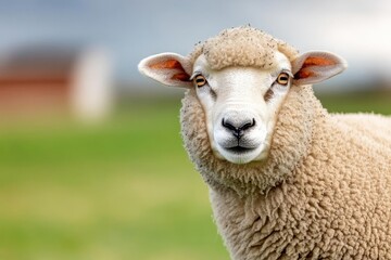 Fototapeta premium Sheep in a pasture