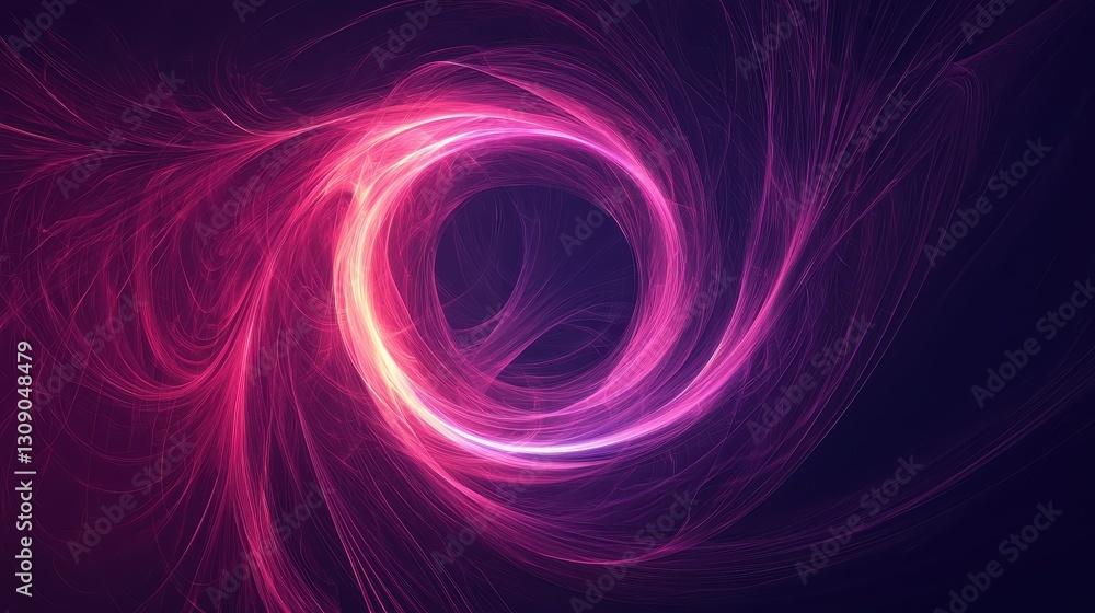 Poster abstract energy patterns vibrant digital creation on dark background