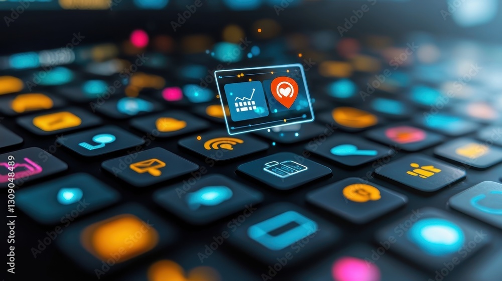 Poster digital marketing infographic dynamic strategies for virtual workspaces and online platforms