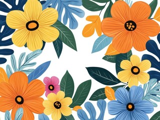 Tropical Floral Illustrations