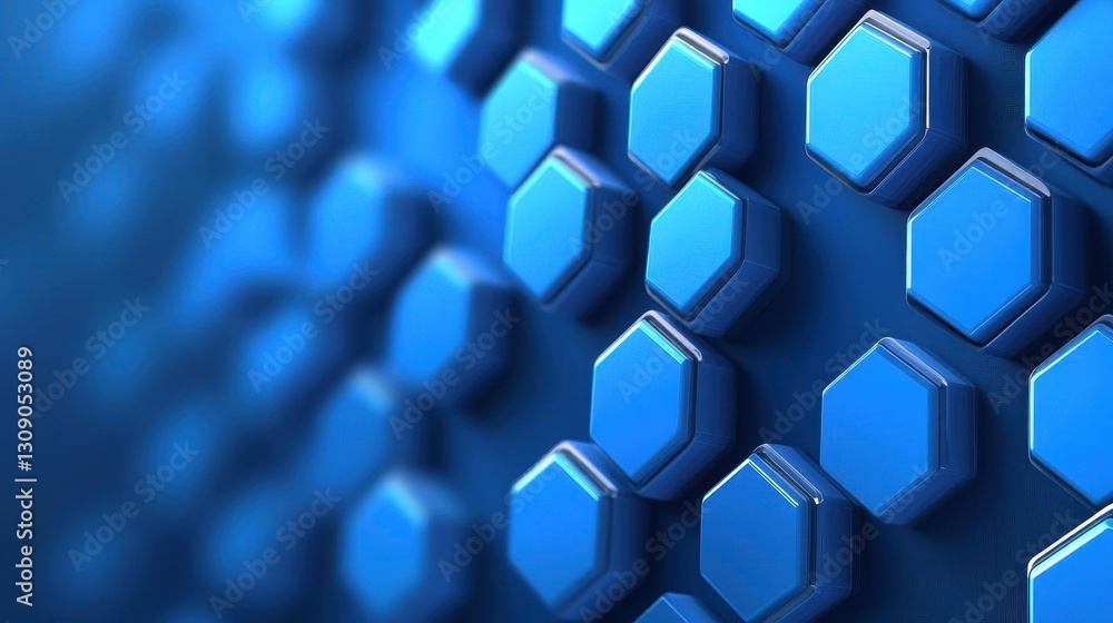 Aufkleber Vector Abstract background hexagons design science futuristic energy technology Hitech digital concept