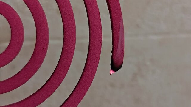 A mosquito coil is a mosquito-repelling burning.
