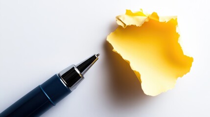 Creative notes in vibrant yellow against a minimalist backdrop