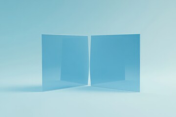Minimalist Blue Squares for Abstract Background.