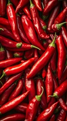 pile of red chili peppers 