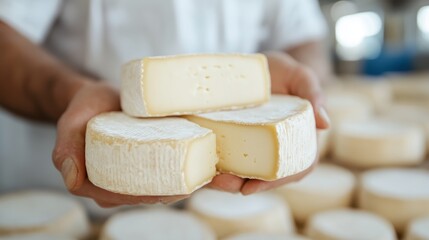 Small scale cheese production in rural Italy showcases artisanal craftsmanship