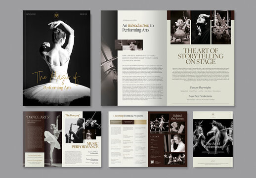 Performing Arts Brochure Layout