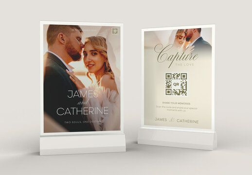 Wedding QR Flyer Layout