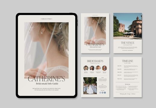 Digital Bridesmaid Guide Layout