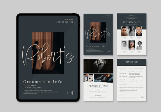 Groomsmen Guide Layout