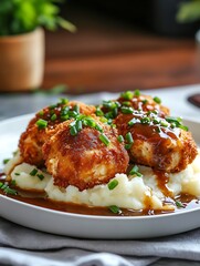 chicken breast with mashed potatoes