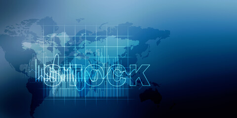 Fototapeta premium 2D illustration stock market concept
