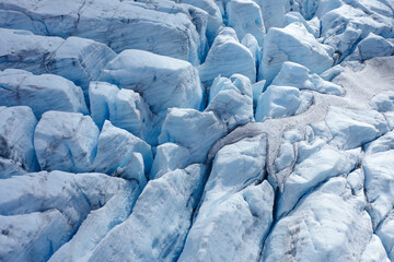 Breathtaking Glacial Landscape Showcasing Unique Ice Formations and Natural Wonders