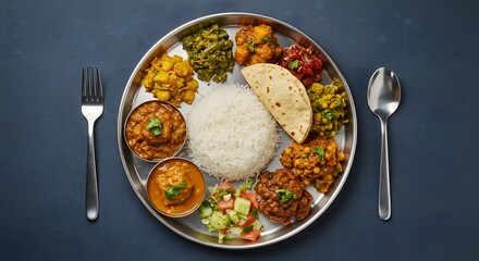 A Delicious Indian Thali: A Culinary Journey
